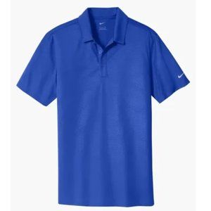 💥3/$30💥 NWT - Nike Golf Dri-FIT Embossed Tri-Blade Polo Shirt, Color Old Royal